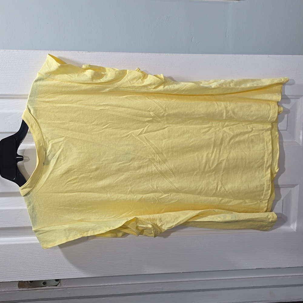 Yellow Flutter Sleeve Tee - Picture 7 of 9